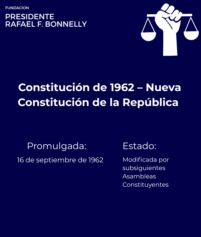 Constitución de 1962 — Nueva Constitución de la República (16 sep 1962)