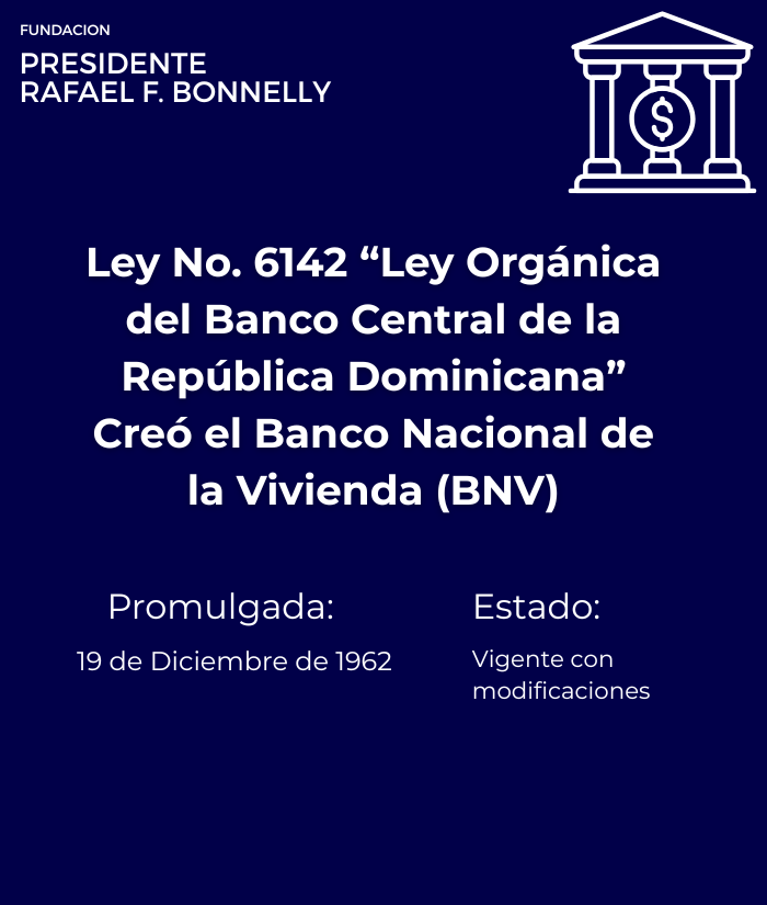 Ley No. 6142 — Ley Orgánica del Banco Central de la República Dominicana (19 dic 1962)
