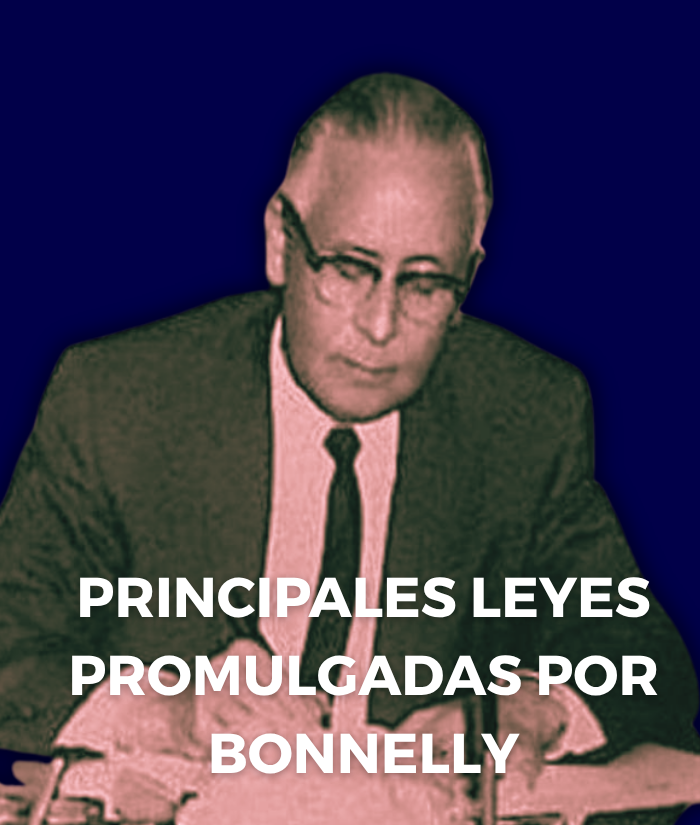 Principales leyes promulgadas por Bonnelly — portada del compendio